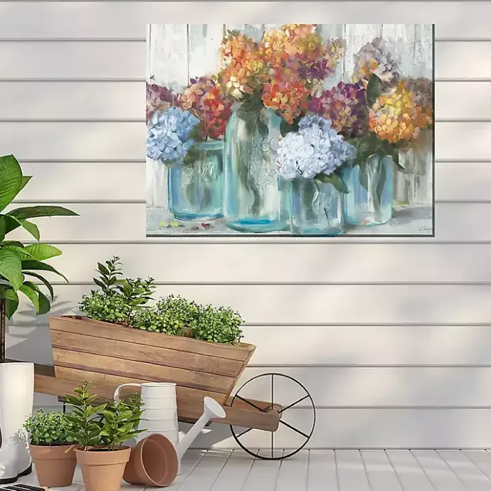 Hot Kirklands Home Mason Jars Outdoor Canvas Art Print Multi