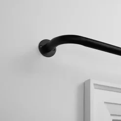Online Kirklands Home Matte Holden Curtain Rod, 72 in. Black