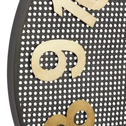 Best Kirklands Home Matte Black Iron Wall Clock, 32 in.