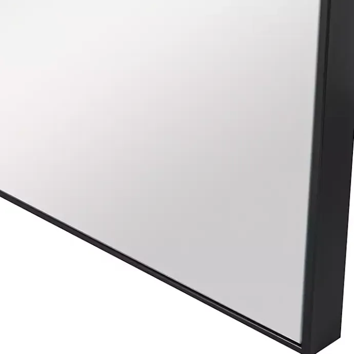 Sale Kirklands Home Matte Metal Square Framed Mirror Black