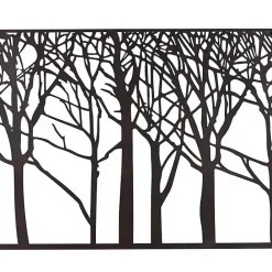 Hot Kirklands Home Matte Metal Tree Frame Wall Plaque Black