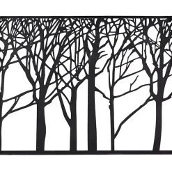 Hot Kirklands Home Matte Metal Tree Frame Wall Plaque Black