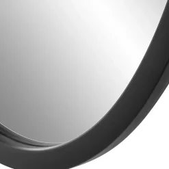 Online Kirklands Home Matte Black Modern Asymmetrical Wall Mirror