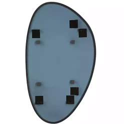 Online Kirklands Home Matte Black Modern Asymmetrical Wall Mirror