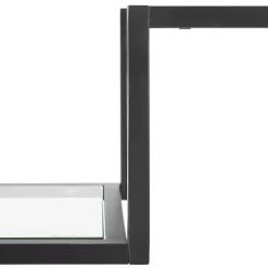 New Kirklands Home Matte Multi Level Console Table Black