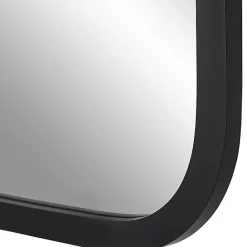 Online Kirklands Home Matte Black Rectangular Wall Mirror
