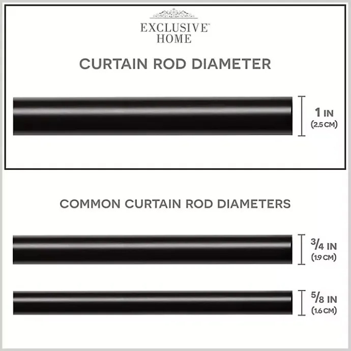 Best Kirklands Home Matte Bronze Eleanor Curtain Rod Set, 120 in.