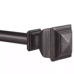 Kirklands Home Matte Bronze Nathan Curtain Rod, 72 in. Brown