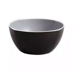 Hot Kirklands Home Matte Gray and Black 16-pc. Dinnerware Set