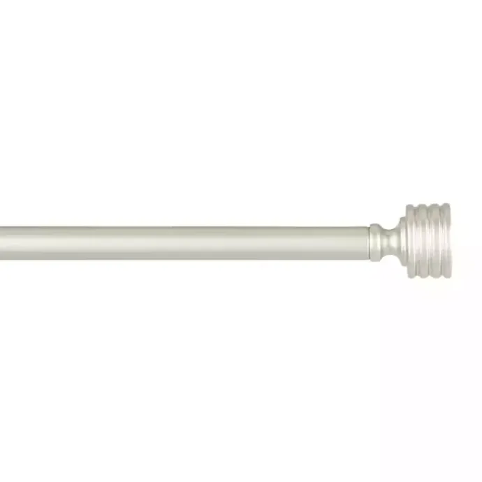 Hot Kirklands Home Matte Nickel Stacked Cylinder Curtain Rod, 120 in.