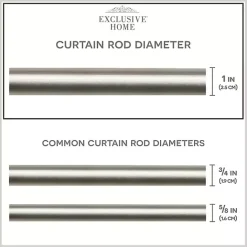 Hot Kirklands Home Matte Nickel Stacked Cylinder Curtain Rod, 120 in.