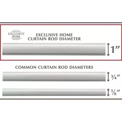 Kirklands Home Matte Adjustable Prism Curtain Rod, 72 in. Silver