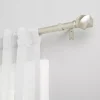 Clearance Kirklands Home Matte Silver Modern Twist Curtain Rod, 120 in.