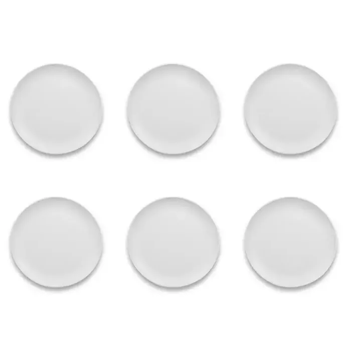 Sale Kirklands Home Matte Melamine Coupe Dinner Plates, Set of 6 White