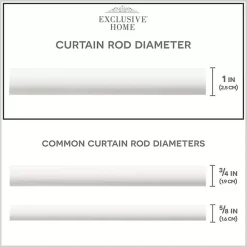 Online Kirklands Home Matte White Open Sphere Curtain Rod, 72 in.