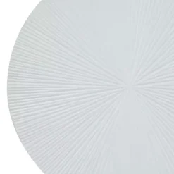 Hot Kirklands Home Matte Ribbed Sunburst Wall Plates, Set of 3 White
