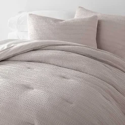 Kirklands Home Mauve Waffle Ultra-Soft 3-pc. King Comforter Set Pink
