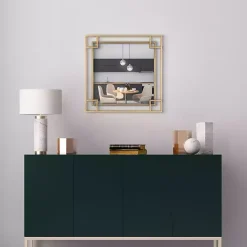 Discount Kirklands Home Mavis Bronze Open Square Frame Wall Mirror