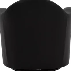 Discount Kirklands Home Max Faux Leather Swivel Club Accent Chair Black