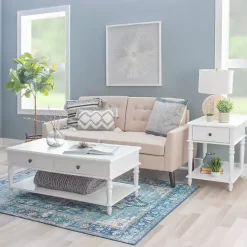 Online Kirklands Home McGhie 2-Drawer Coffee Table White