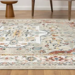 Clearance Kirklands Home Medallion Ivory Rust Runner, 2x8