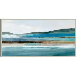 Hot Kirklands Home Memories of Framed Canvas Art Print Blue