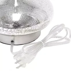Online Kirklands Home Mercury Glass Curvy Table Lamp White