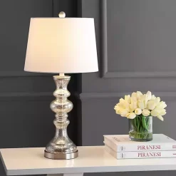 Outlet Kirklands Home Mercury Glass Jaiden Table Lamp White