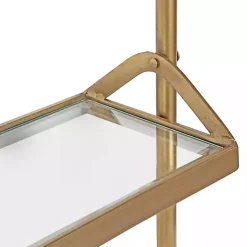 Best Kirklands Home Merit Gold Metal Wall Shelf with Hooks