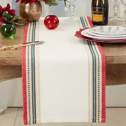 Discount Kirklands Home Merry Pines Cotton Runner