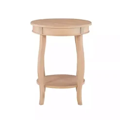 Sale Kirklands Home Merryweather Natural Wood Accent Table Tan