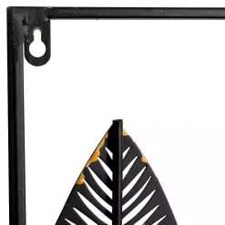 Hot Kirklands Home Metal and Wood Leaf Stems Wall Plaque Multi