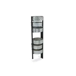 Outlet Kirklands Home Metal and Wood 6-Pot Folding Plant Stand