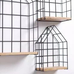 Best Kirklands Home Metal Grate House Wall Shelves, Set of 3