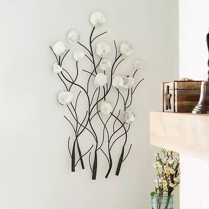 Sale Kirklands Home Metal Peony Shell Wall Plaque