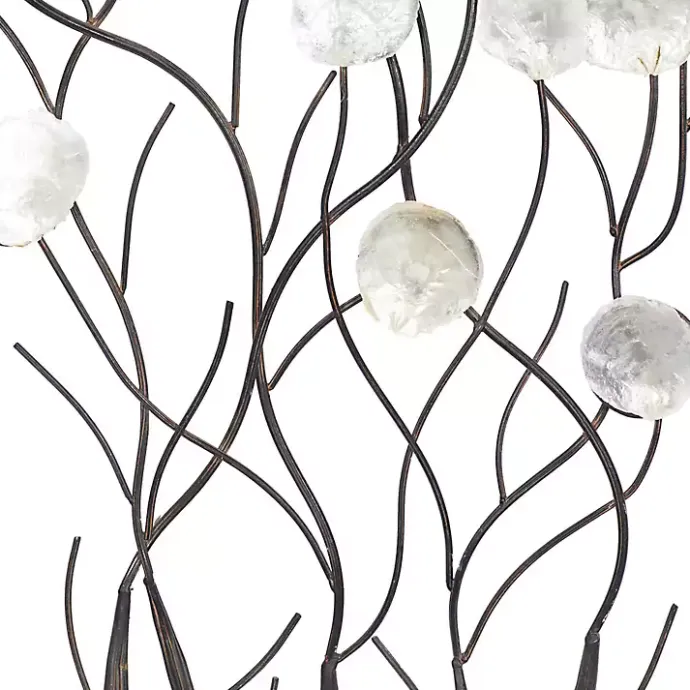 Sale Kirklands Home Metal Peony Shell Wall Plaque