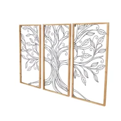 Hot Kirklands Home Metal Wire Tree Panel Wall Plaques, Set of 3