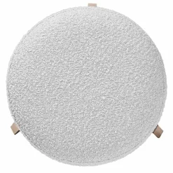 Clearance Kirklands Home Mid-Century Modern Boucle Ottoman Gray