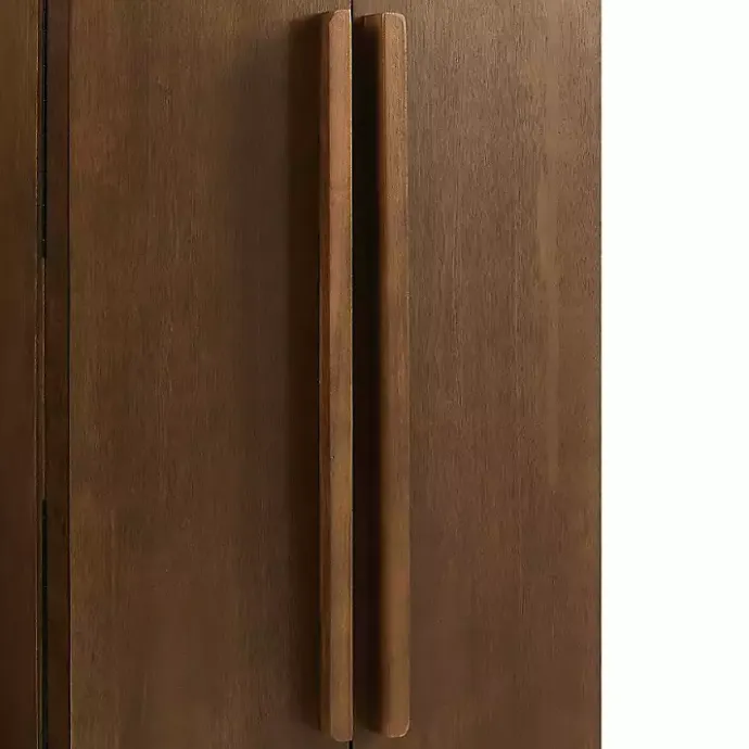 Sale Kirklands Home Mid-Century Modern Walnut Jewelry Armoire Brown