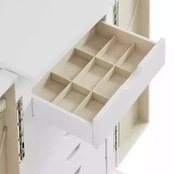 Sale Kirklands Home Mid-Century Modern Jewelry Armoire White