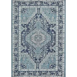 Outlet Kirklands Home Midnight Blue Frieda Medallion Area Rug, 8x10