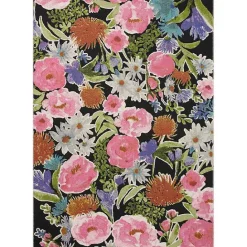 Discount Kirklands Home Midnight Garden Party Indoor/Outdoor Rug, 7x11