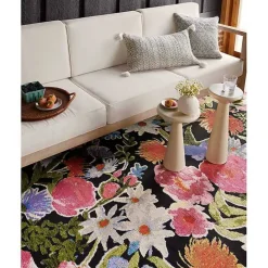 Discount Kirklands Home Midnight Garden Party Indoor/Outdoor Rug, 7x11