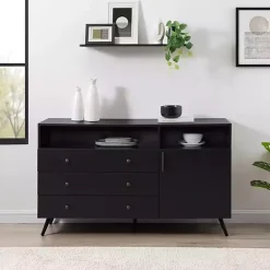 Best Kirklands Home Midnight Mid-Century Modern Sideboard