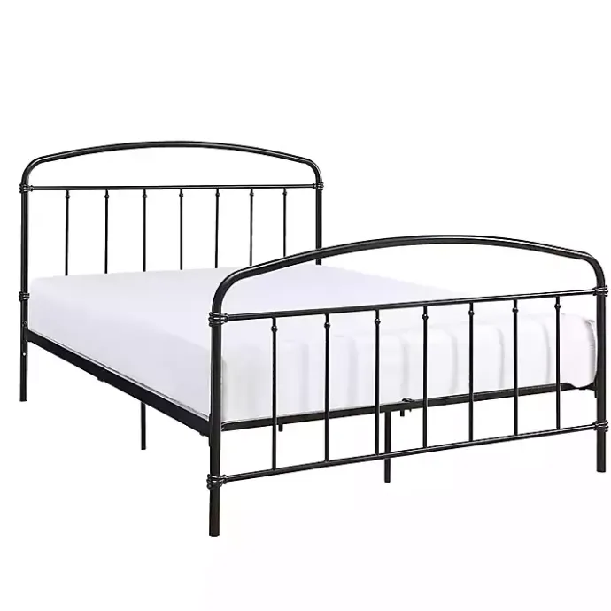 Outlet Kirklands Home Midnight Vintage Arch Queen Bed Frame Black