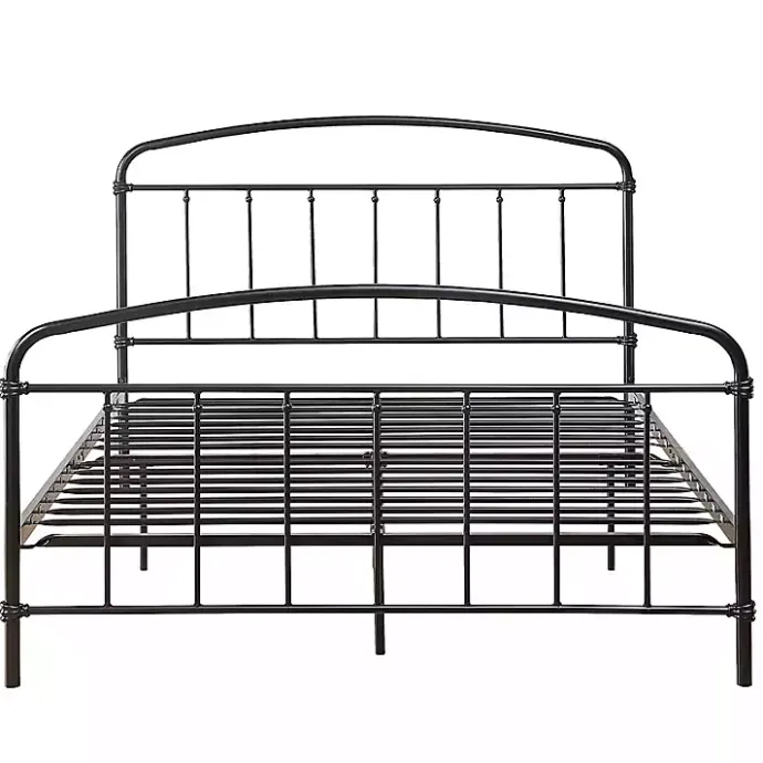 Outlet Kirklands Home Midnight Vintage Arch Queen Bed Frame Black