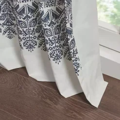 Online Kirklands Home Mila Horizontal Stripe Curtain Panel, 84 in. Blue