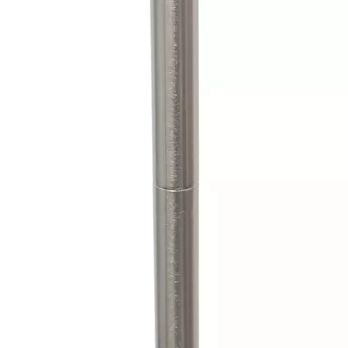 Clearance Kirklands Home Minimal Brushed Nickel Stem Floor Lamp White