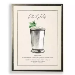 Kirklands Home Mint Julep Framed Art Print Green