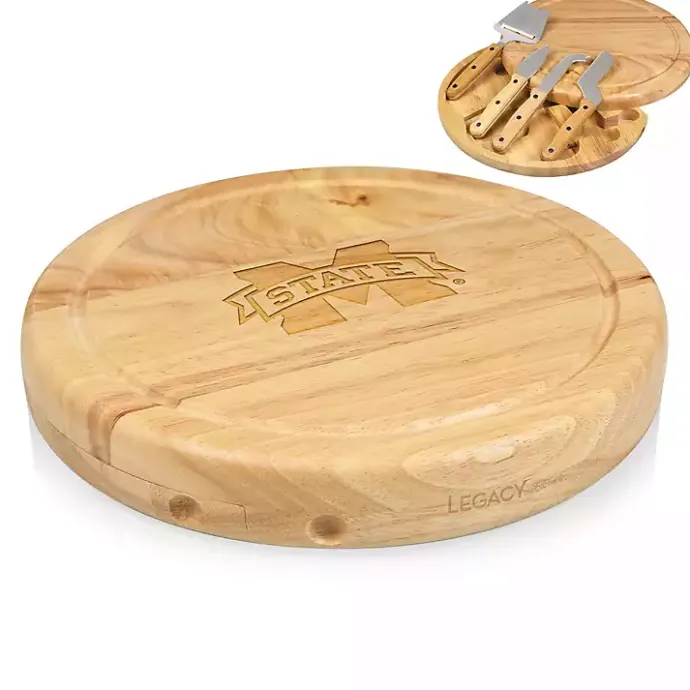 Discount Kirklands Home Mississippi State Cheese Board and Tool Set Tan
